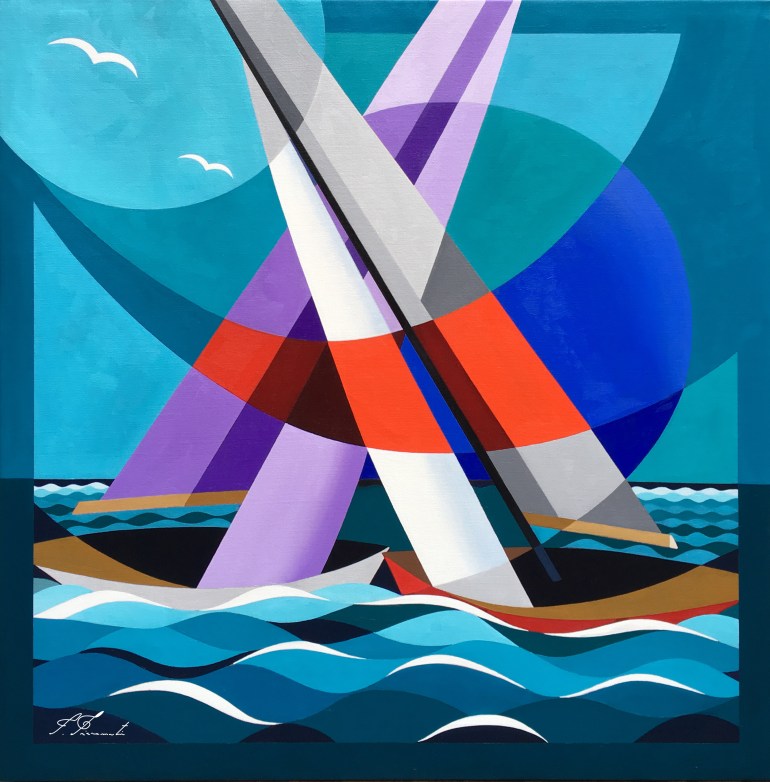 STRAMBATA BLU 100X100